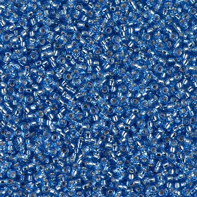 15-0019 - Sapphire Blue Transparent/Silver Lined 10 grams